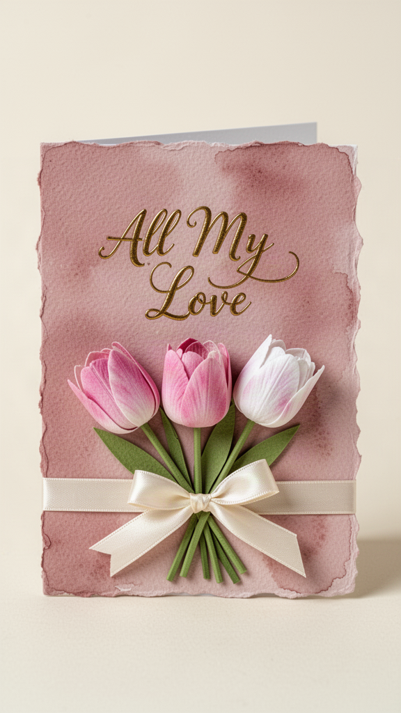 All My Love Tulips I Love You card