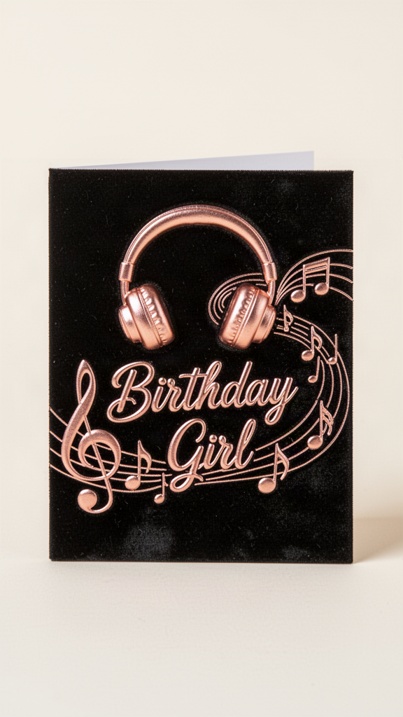 Birthday Playlist Happy Birthday, Girl card