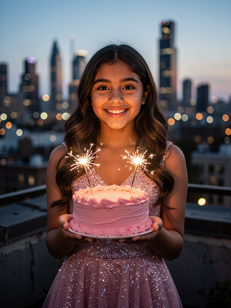 Midnight Sixteen birthday invitation photo