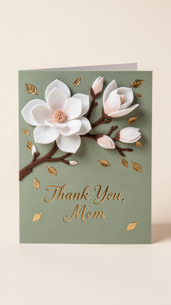 Sage Magnolias Happy Mother’s Day card