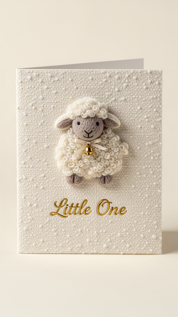 Little Lamb Baby Shower card