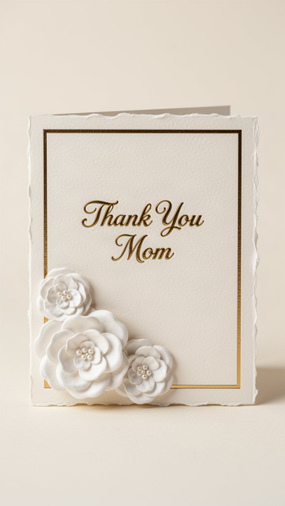 Ivory Camellias Happy Mother’s Day card