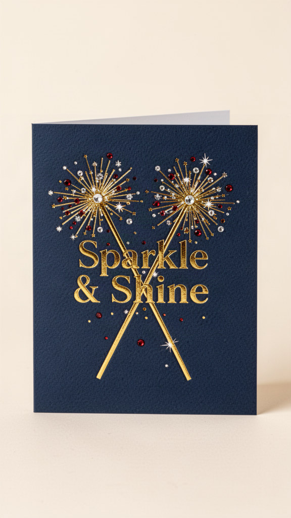 Sparkle & Shine Happy 4th of July card
