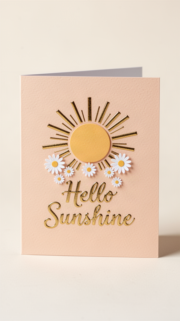 Hello Sunshine Just Because card