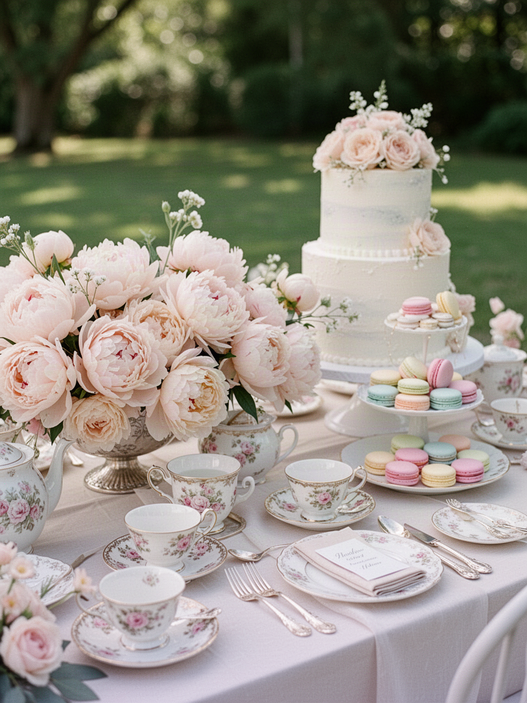 Garden Tea bridal shower invitation photo