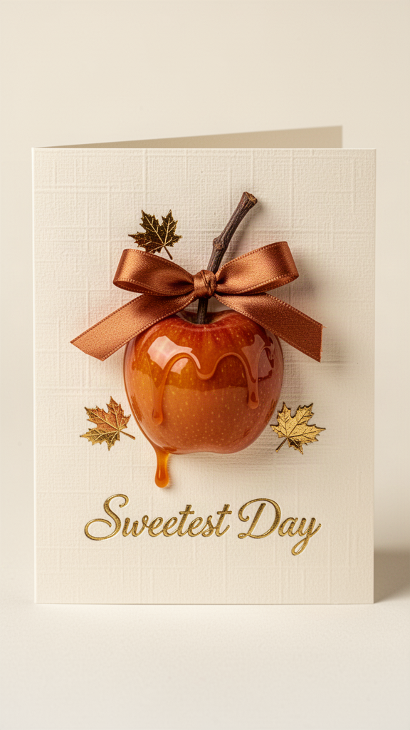 Caramel Apple Sweetest Day card