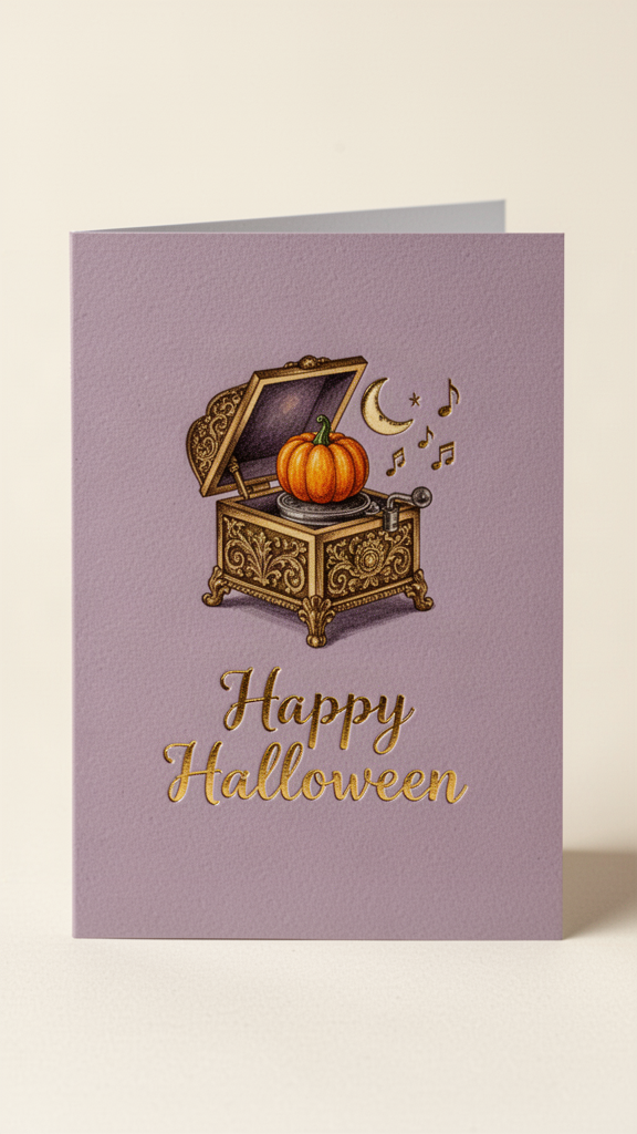 Haunted Melody Happy Halloween card