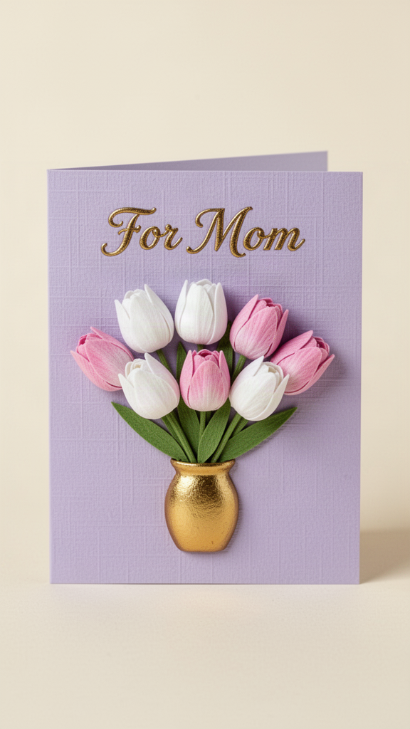Tulips for Mom Happy Mother’s Day card