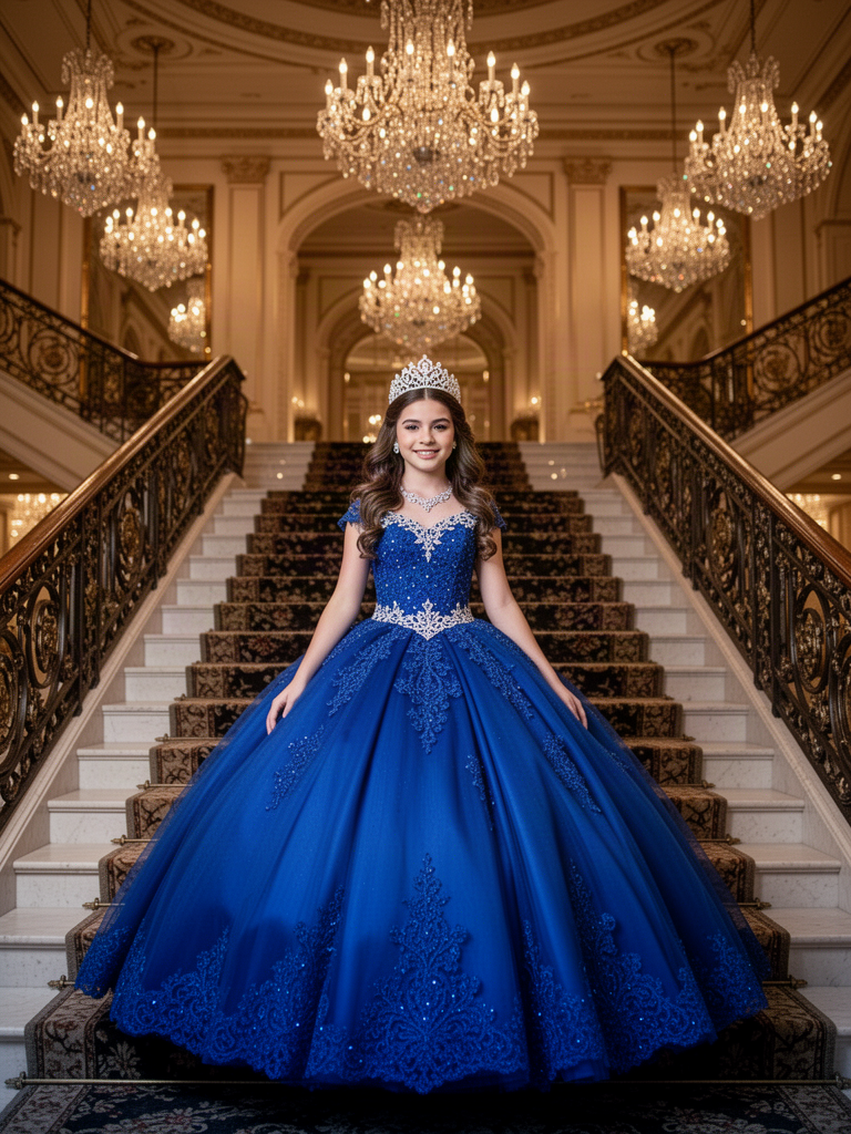 Royal Quince quinceañera invitation photo