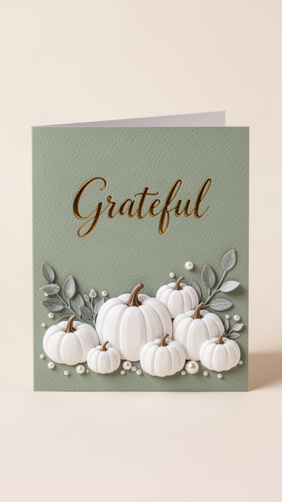 Sage & Pearl Gratitude Happy Thanksgiving card