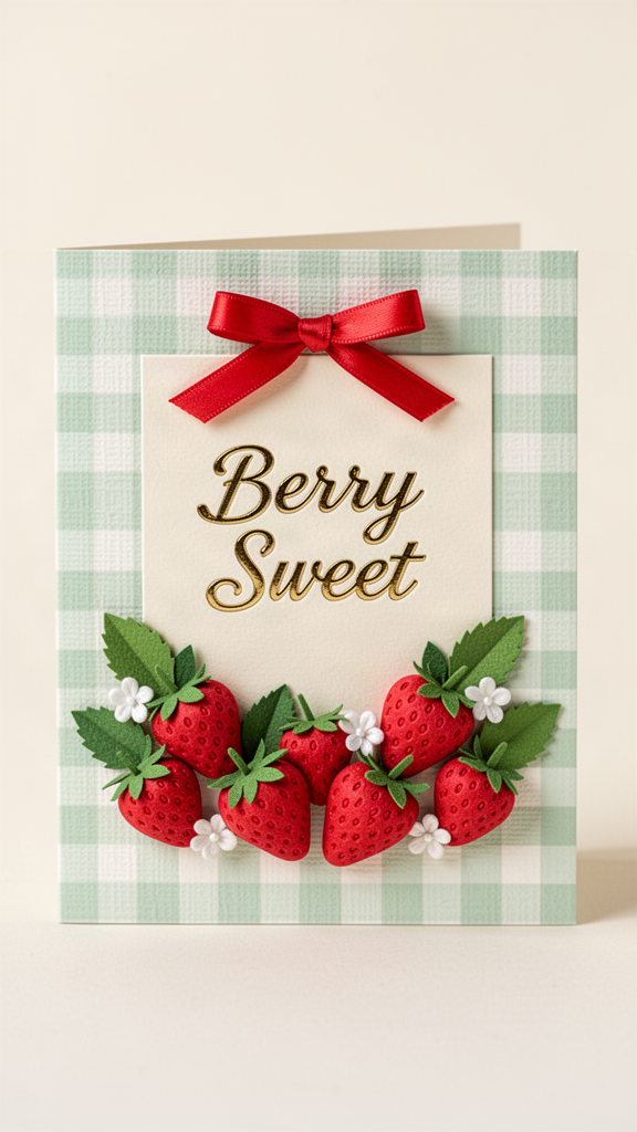 Berry Sweet Just Because card