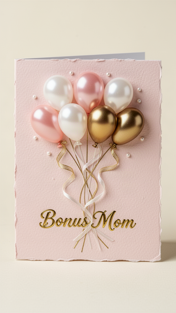 Blush Pearl Balloons Mother-in-Law Day card