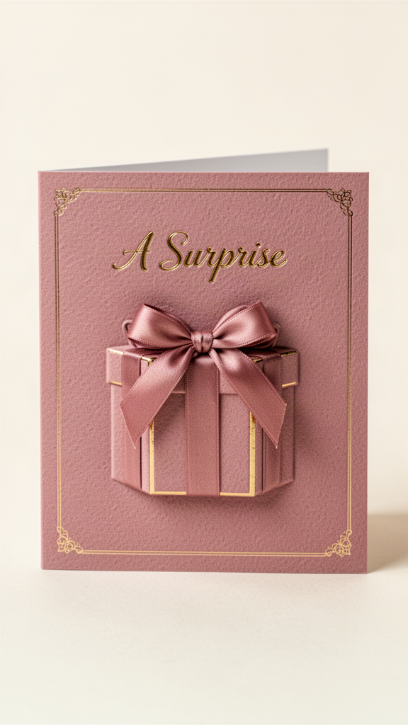 Rose Silk Surprise interactive card