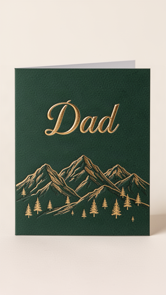 Mountains Happy Father’s Day card
