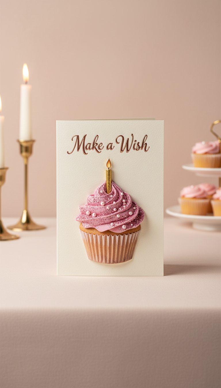 Make a Wish Happy Birthday card