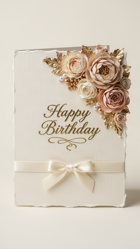 Golden Bloom greeting card