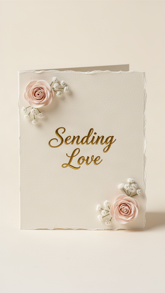 Sending Love Just Because card