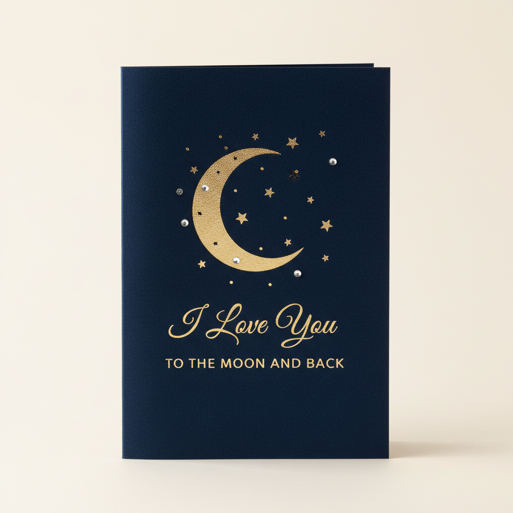 To the Moon I Love You card