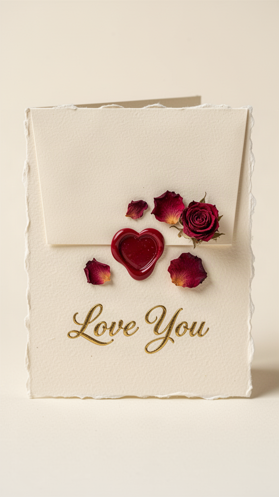 Sealed Love Letter Valentine’s Day card