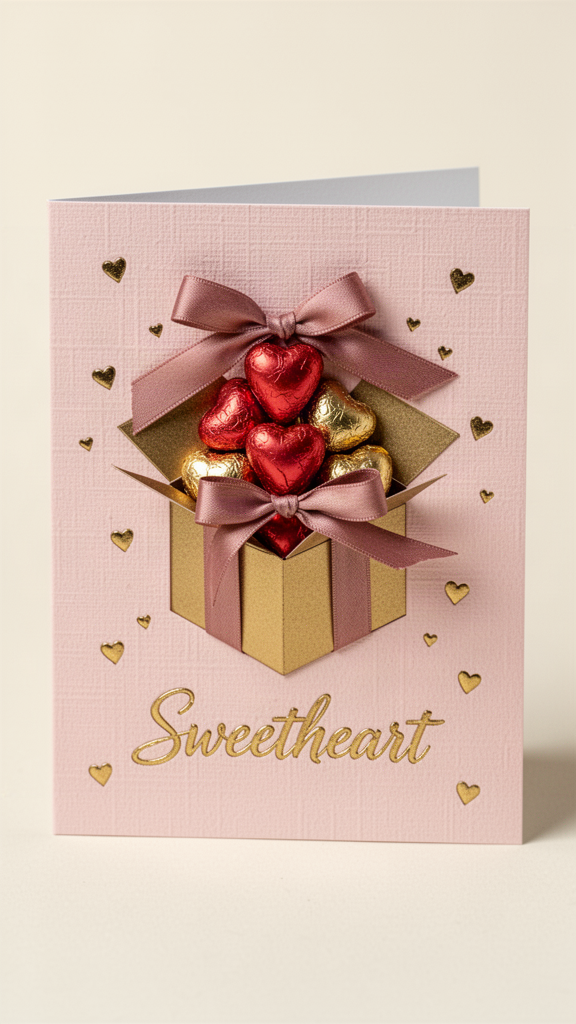 Sweetheart Chocolates Valentine’s Day card