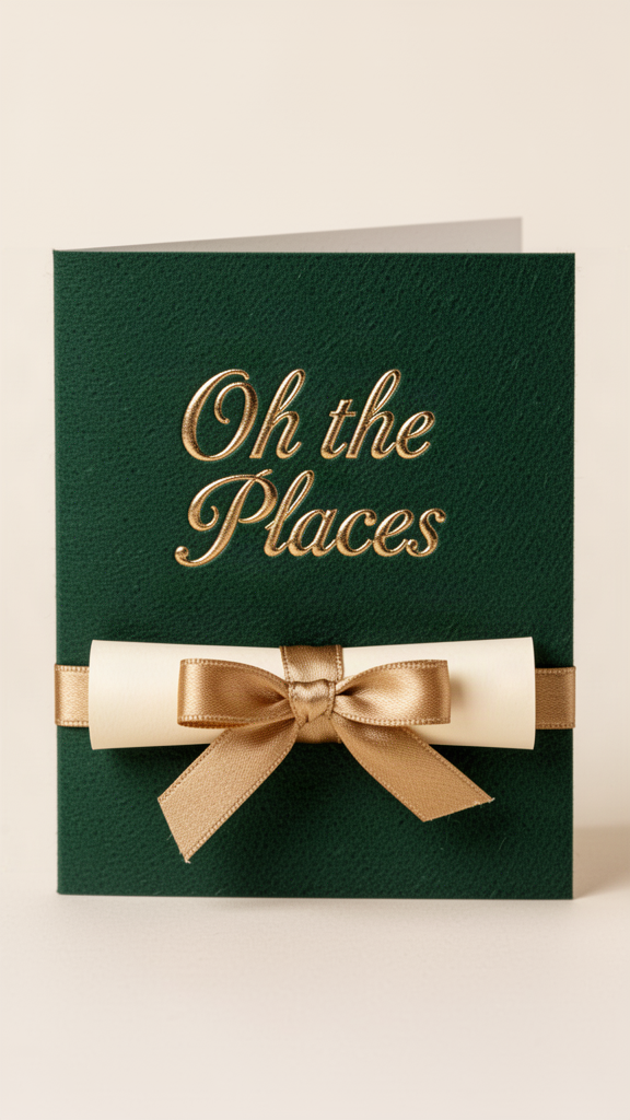 Oh the Places Graduation card