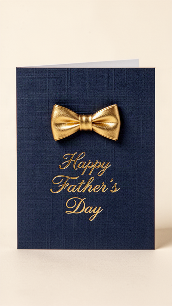 Gold Bow Tie Happy Father’s Day card