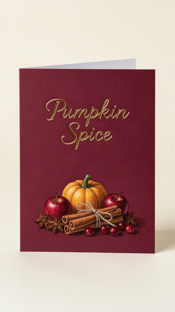 Cranberry Spice Happy Halloween card