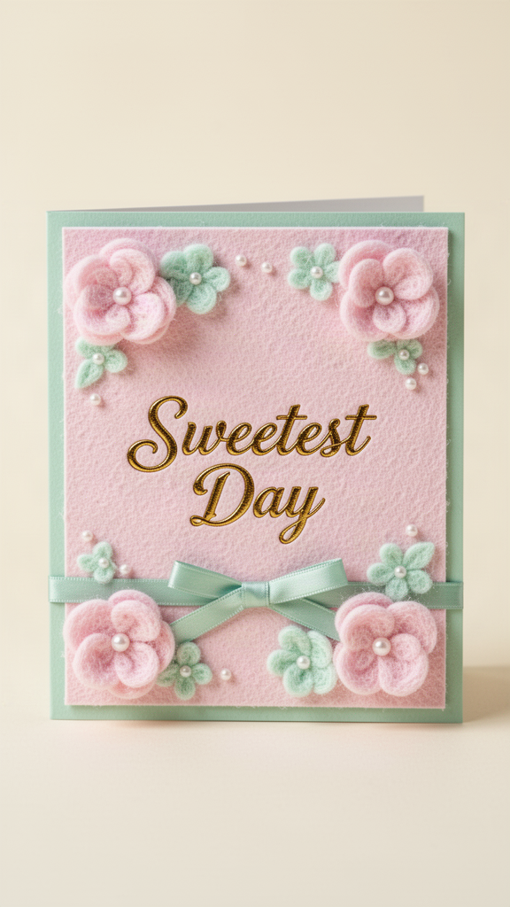 Spun Sugar Blossoms Sweetest Day card
