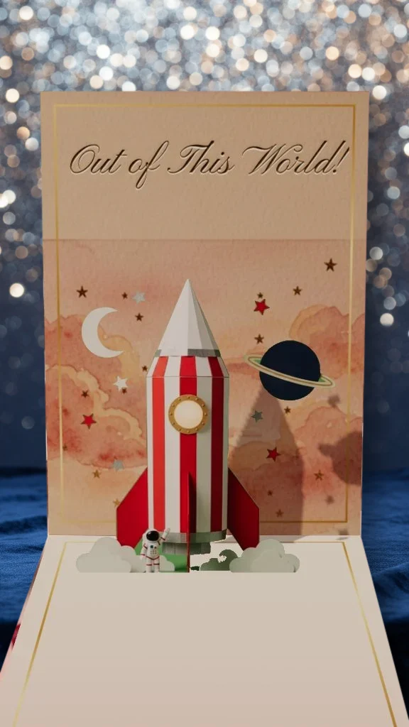 Space Explorer Happy Birthday card