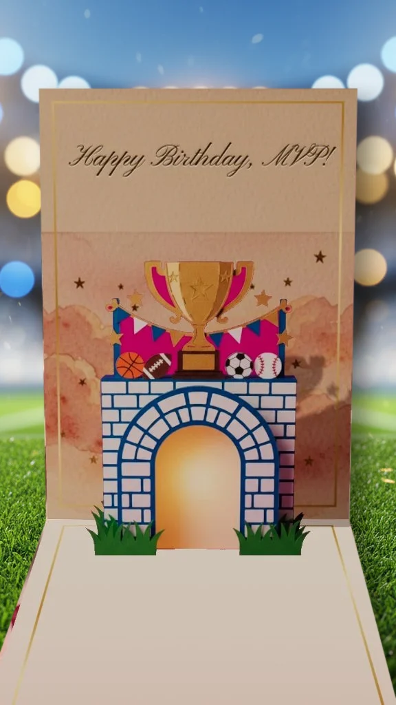 Game Day Happy Birthday card